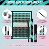 Lash Clusters Kit,144Pcs Eyelash Extension Kit Midnight with Lash Bond and Seal,Lashes Extensions Kit Lash Applicator Tool for Eyelashes Cluster Kit by AMZGlRL(D-Mix8-16mm Kit)