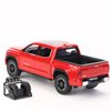 Tundra Truck Toys for 3 4 5 6 7 Year Old Boys Off-Road Pickup Toy Trucks for Boys Age 3-5 Diecast Metal Trucks with Light and Sound Pull Back Toy Cars Birthday Gift for Kids (Red)