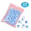 NXJ INFILILA Glue Rings, 200PCS Disposable Lash Glue Rings for Eyelash Extension, Blossom Lash Glue Holder Rings for Lash Supplies