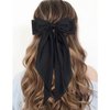 4 PCS Hair Bows Cute Hair Clips for Women Girls Tassel Ribbon Bowknot Hair Clips Solid Colors Hair Bows Hair Clips Accessories for Women Girls