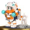 VIIOVOIIV Astronaut Building Blocks Set,Space Spaceman Building Blocks with Display Stand,Tabletop Decoration,Astronaut Gift for Adult and Boys Ages 8 9 10 11 12+ Years Old.
