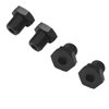 Share Goo Aluminum Wheel Hubs 17mm Hex Nuts Threadlock Compatible with Traxxas E-Revo E-Maxx Revo 3.3 Slayer Pro 4x4 Summit XO-1 1/10 Off-Road Climbing Car (Black)