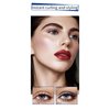 Kyannkara Washable Mascara Eye Makeup, Lengthening Mascara Volumizing Mascara Mascara Makeup Blue With Eyebrow comb