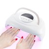 320W UV LED Nail Lamp, Professional UV Nail Dryer Light with 84Pcs Lamp Beads, Fast Gel Curing Lamp 4 Timer Setting Auto Sensor, Portable Handle Gel Polish Lamp for Salon and Home Nail Art Tools