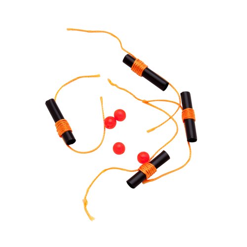 Thill Premium Bobber Stops for Fishing Floats, Fishing Gear and Accessories, 40 Pack, Fluorescent Orange