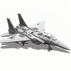 KERHENE Military F-15 Eagle Fighter Jet Compatible with Lego, 270 Pieces Toy Plane for Kids 10+ and Adults, Army Airplane Toys for Military Fans