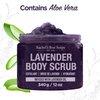 BeautyFrizz Lavender Body Scrub 24 Oz - Exfoliating Body Scrub with Sea Salt, Aloe and Shea Butter - Exfoliator Body Scrubs for Women Exfoliation - Lavender Scrub - Pack of 2