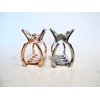 Generic Small rose gold or silver tone metal hair claw clip (Primary color: Rose gold), 1 Count (Pack of 1)