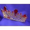 Ruby Red Princess Gold Rhinestone Crystal Swan Wedding Prom Costume Tiara Crown CT51