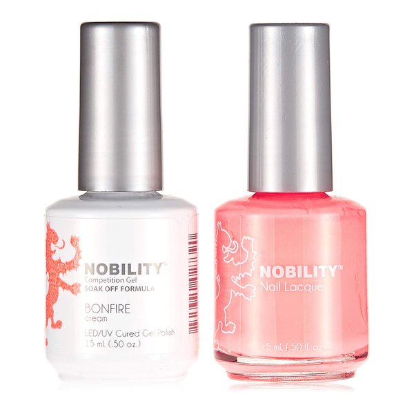 LeChat Nobility – Gel Polish & Nail Lacquer Set (Neon Collection) 0.5oz (Bonfire NBCS119)