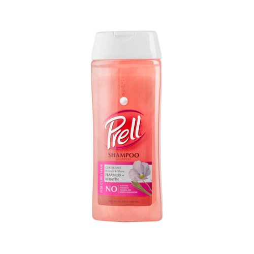 Prell Flaxseed + Keratin Color Safe Shampoo, Bounce & Shine for Curly Hair 13.5 fl.oz, 3 Pack