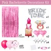 Classy Bachelorette Party Decorations Pink - Rose Red Pink Balloons Bride To Be Balloons Fringe Curtain for Girls Last Rodeo Bridal Shower Bride To Be Bachelorette Decorations Naughty