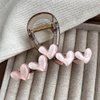 Heart Hair Claws for Women for Thick Hair French Hair Barrettes (Pink)