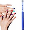 Ycyan 1Pcs Oval UV Gel Nail Brush Rhinestone Handle Professional Nail Art Tools Size 8