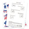 ALIBBON 10 Sheets Patriotic Tattoos, 4th of July Temporary Tattoos, American Flag Tattoos, Red White and Blue Party Supplies for Independence Day July 4th Labor Day Veterans Day