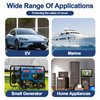 Push Button Circuit Breaker 15 Amp, Fuse Tester, Auto Trip, Manual Reset 32V, Low Voltage Protection with Waterproof Cap
