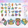 Gem Painting Kit for Kids, 24 Pieces DIY Painting Stickers, 4 Suncatchers and DIY Painting Tools to Create Your Own Diamond Stickers Cute Art Crafts for Girls Boys