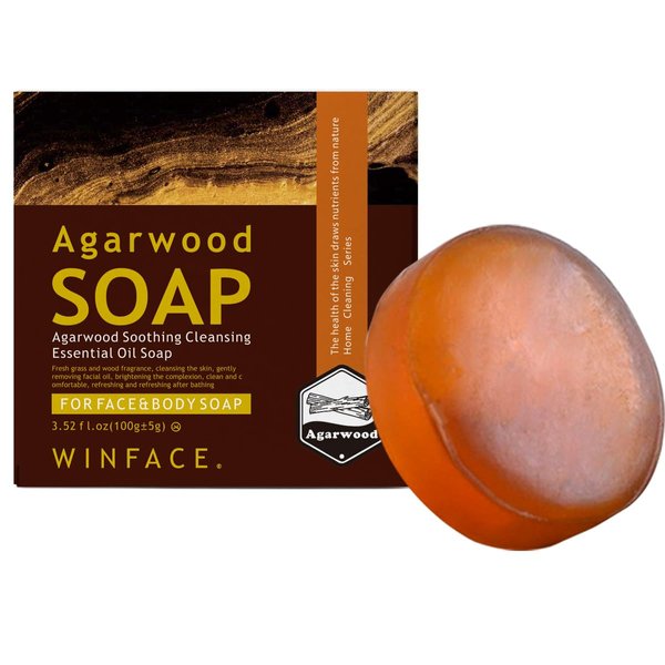 Agarwood soap Sandalwood handmade soap, exfoliating soap, enjoy tranquility, washes face, cleanses face, bathes soap, Sandalwood essential oil soap, controls oil, cleans and moisturizes-3.52 oz