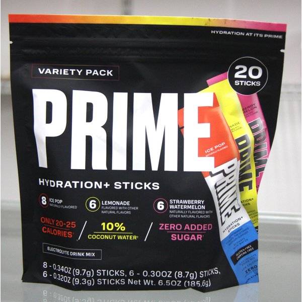 Electrolyte Powder Mix Sticks Variety Pack with 3 New Flavor, Ice Pop, Lemonade and Strawberry Watermelon. Total 20 sticks