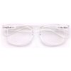 White Clear Reading Glasses - comfortable stylish simple readers (2.00, clear)