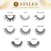 Lilly Lashes Luxury Synthetic LITE False Eyelashes - Full Length Lash Extension 16mm - Cat Eye Look - Natural Volume - Flare Shape - Reusable Fake Lashes 15x - Lash Glue not Included (Allure)