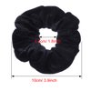 Bememo 28 Pieces Velvet Scrunchies Hair Ties Elastics Scrunchy Bobbles Soft Hair Bands Ponytail Holder Hair Accessories Cute Colors Elastic Hair Bands Party Favors for Teens Women Girls(Black)