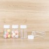 12pcs 80ml Small Travel Plastic Bottle with White Plastic Cover Portable Fluid Transparent Refillable Bottles Storage Jar Eco-Friendly