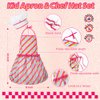 kkmon Kids Cooking and Baking Set for Girls - 20 Pcs Kids Cooking Sets Real with Chef Hat and Apron for Girls,Chef Costume Set for Kids Baking Supplies for 3-9 Years Old – Pink