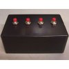 Four 4 Switch Hydro Switchbox (Plastic Box for Project Hobby Model Cars Trains)
