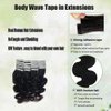 Tape in Hair Extensions Human Hair Black Women, Body Wave Hair Extensions Tape in Real Human Hair, Body Wave Real Human Hair Tape in Hair Extensions Human Hair ,Tape ins for Black Women 14Inch Skin Weft 20PCS 50Grams/Pack 40PCS 100G Suggested