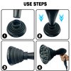 Collapsible Hair Dryer Diffuser,Silicone Dryer Hair Diffuser for Curly Hair- ​​​Lightweight Portable Travel ​Folding Design ​Fit Most Hair Dryers with Nozzle Diameter D-1.57Inch to 1.96 Inch (Black)