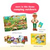 Upbounders Camping Outdoors Memory Match Beginner Board Game for Toddlers, Joyfully Diverse and Inclusive Cast of Characters in Rural Nature Scenes (Multicultural)