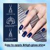 VENALISA Gel Nail Polish, 12ml Deep Pearly Blue Color Soak Off UV LED Nail Gel Polish Nail Art Starter Manicure Salon DIY at Home, 0.43 OZ
