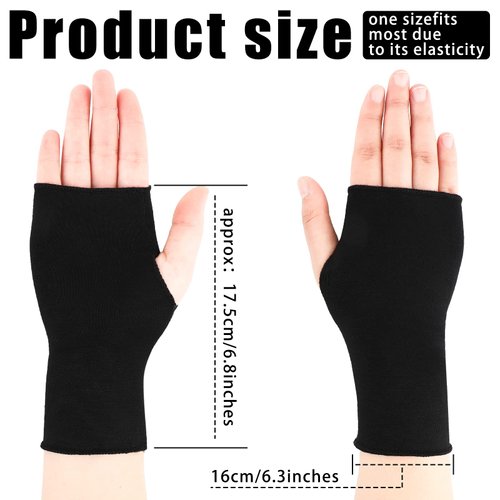 Bememo Fingerless Gloves Women UV Protection Gloves Wrist Length Cotton Gloves Sun Block Driving Gloves Unisex (Bright Colors,Wrist Length)