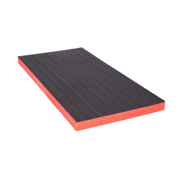 ECONO FOAM ™ Black/Red 24" x 48" Layered Foam for Kaizen Projects (57mm-2-1/4",Black/Red)