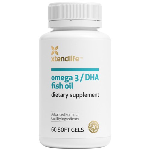 Xtendlife Omega 3/DHA Fish Oil 1100mg (700mg DHA), Omega 3 Supplement for Heart, Brain & Joint (60 Count)