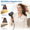 High Speed Hair Dryer 110000 RPM, High-Speed Brushless Motor Negative Ionic Blow Dryer for Fast Drying, Low Noise Thermo-Control Hair Dryer with Nozzle, Perfect for Gifts