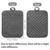 GROBRO7 5Pack Pocket Pot Holders Cotton Heat Resistant Potholder Multipurpose Hot Pads Machine Washable Oven Mitts Potholders Bulk for Daily Kitchen Baking and Cooking 8.9 x 6.9 Inch Grey