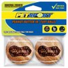 PetSport Junior Peanut Butter Tuff Ball Dog Toys | 2 Pack Jr. (1.8") Pet Safe Felt & Durable Rubber Tennis Balls | Play Fetch, Chuck or Toss at Dog Park