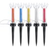 Golf Tees, 5Pcs Flexible Magnetic Plastic Golf Tee Reusable Elastic Recovery Golf Training Practice Tool Accessory(90mm)