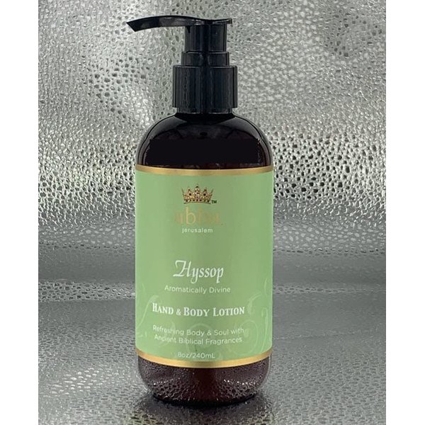 Abba Oil Body Lotion - Hyssop (8 oz with pump) 1 pk
