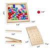 Wooden Number Tracing Board Set, Toddler Montessori Math Beads Counting Toy, Preschool Learning and Educational Math Game for Kids