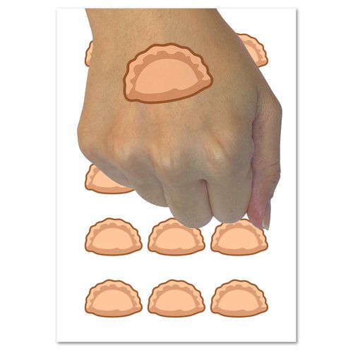 Pierogi Delicious Dumpling Temporary Tattoo Water Resistant Fake Body Art Set Collection - 15 2" Tattoos (1 Sheet)
