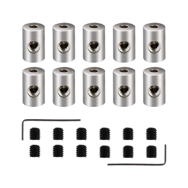 BEADNOVA Pin Locking Backs Pin Locks Backs Locking Pin Back Pin Locking Clasp for Insignia Name Tag Landyards Badge (10pcs, Allen Wrench Included)