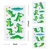 24 Sheets Crocodile Alligator Temporary Tattoos, Birthday Decorations Crocodile Alligator Party Favors