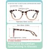 LianSan Bifocal Reading Glasses for Women with Spring Hinge Ladies Stylish Top Clear Blue Light Blocking Readers,12031 B-TTPK 2.00