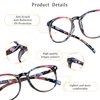 LifeArt Bifocal Reading Glasses, Transition Photochromic Dark Grey Sunglasses, Oval Frame, Computer Reading Glasses, Anti Glare (Floral, 0.00/+2.25 Magnification)