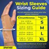 Sparthos Wrist Support Sleeves (Pair) – Compression Wrist Brace for Men and Women - Carpal Tunnel Tendonitis Arthritis Pain Relief Recovery from Wrist Pain, Strains, Sprains, Bursitis (Beige-S)