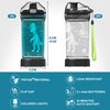 YuanDian Dinosaur Gifts, Light Up Boy Water Bottle with 3D Dino T Rex Design- 14 OZ Tritan BPA Free Eco-Friendly - Cool Drinking Cups Gift for School Kids Boy Girl Child Dinosauria Lovers