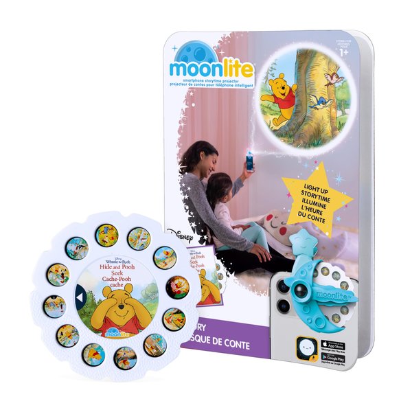 Moonlite Storybook Reels for Flashlight Projector, Kids Toddler | Disney's Winnie The Pooh: Hide and Pooh Seek | Single Reel Pack Story for 12 Months and Up